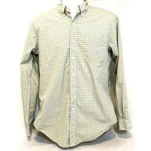 Polo Ralph Lauren Shirt Men's Long Sleeve Button Up Yellow/Blue Size MED